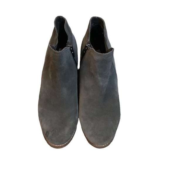 Blondo Women's IDA Waterproof Suede Ankle Zipper Boots Gray Size-Size 8.5 - Picture 2 of 12